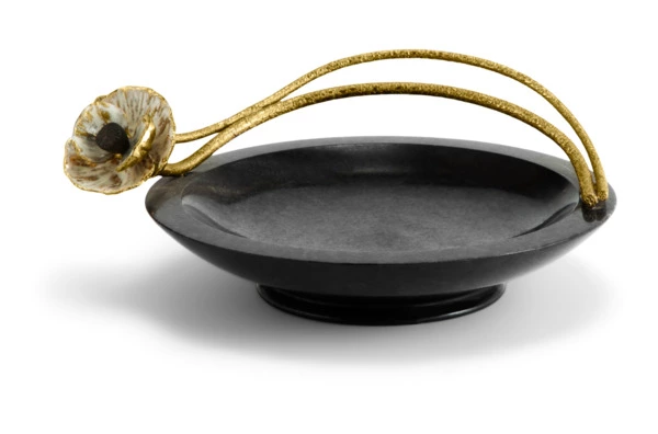 Чаша малая Michael Aram Анемоны 18 см, мрамор