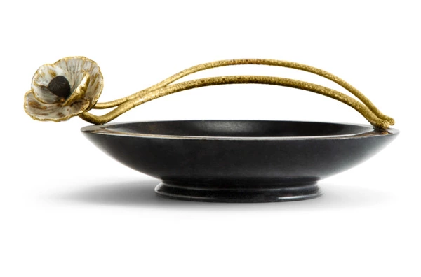 Чаша малая Michael Aram Анемоны 18 см, мрамор