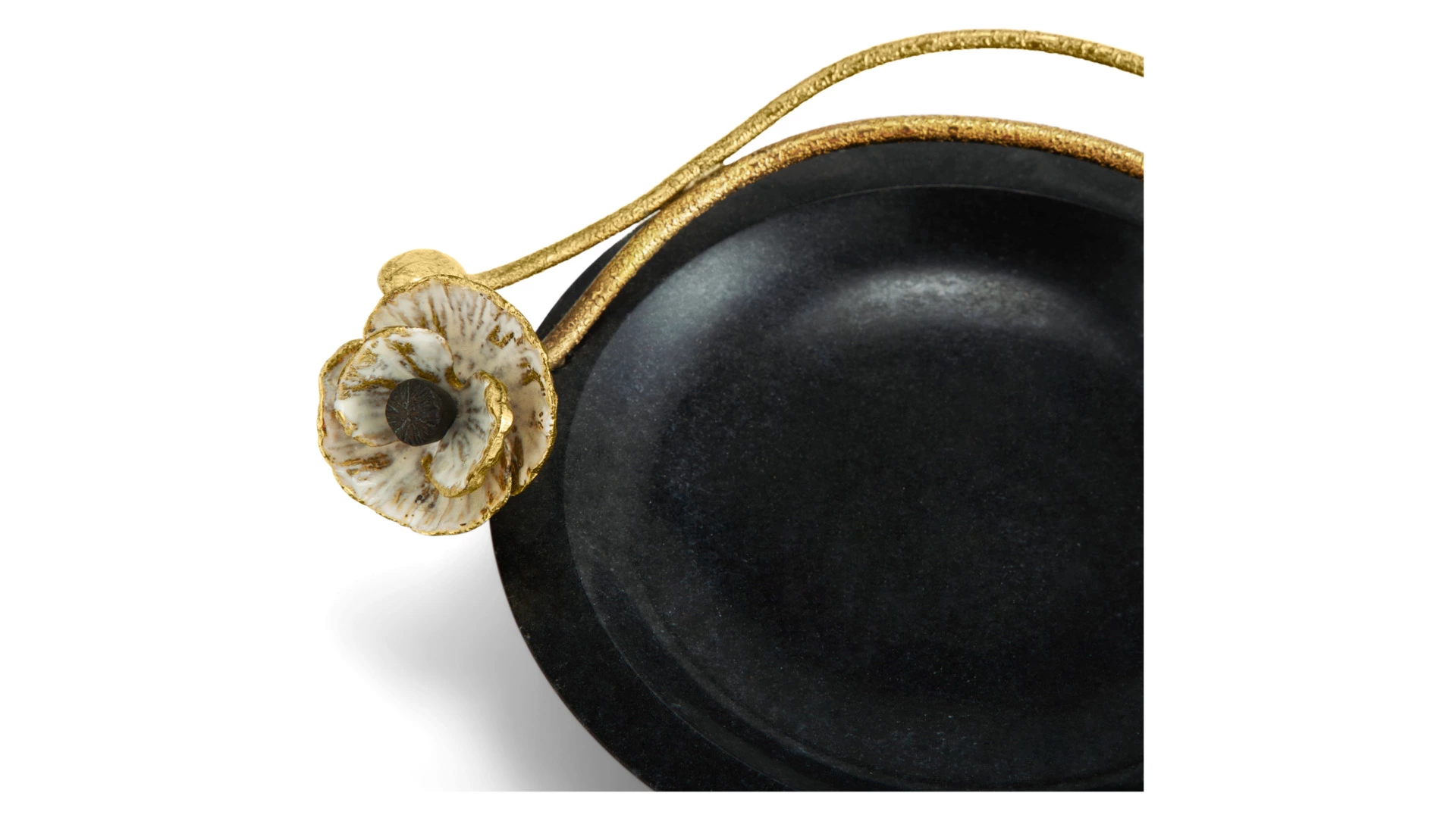 Чаша малая Michael Aram Анемоны 18 см, мрамор