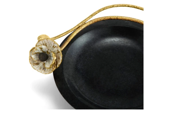 Чаша малая Michael Aram Анемоны 18 см, мрамор