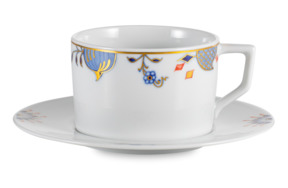 Чашка кофейная с блюдцем Meissen Благородный синий форма No 41 150 мл
