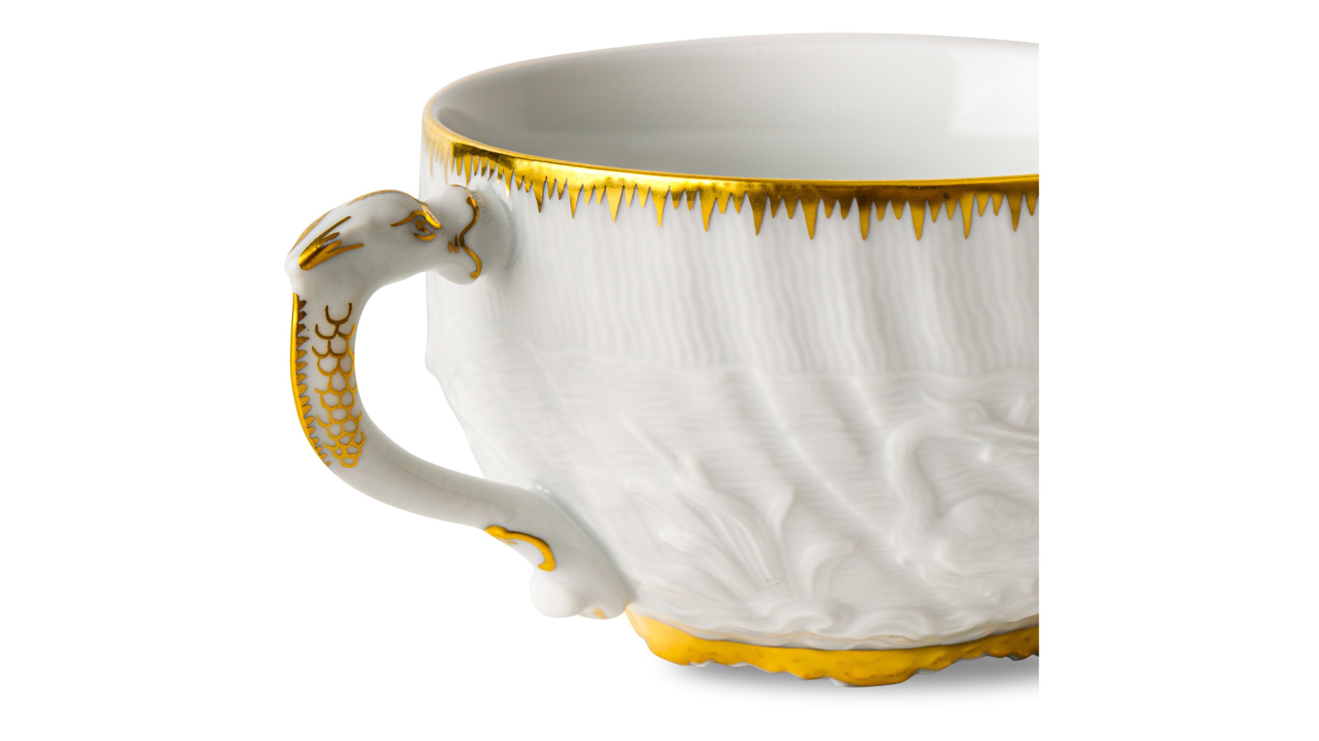 Сервиз чайный Meissen Лебединый сервиз Золотой кант на 6 персон 20 предметов, фарфор