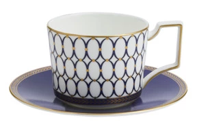 Чашка чайная с блюдцем Wedgwood Ренессанс 200 мл, фарфор