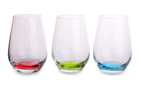 Набор стаканов для воды Zwiesel Glas Прикосновение цвета 397 мл, 3 шт, 3 цвета