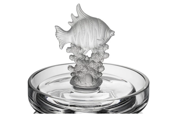Конфетница с крышкой Cristal de Paris Рыба