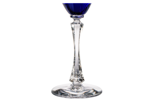 Набор бокалов для белого вина ГХЗ Готика 210 мл, 6 шт, хрусталь, синий