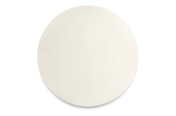 Плейсмат круглый ADJ 40 см, кожа натуральная, белый, панна котта