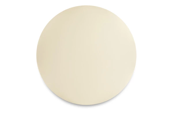 Плейсмат круглый ADJ 40 см, кожа натуральная, белый, панна котта