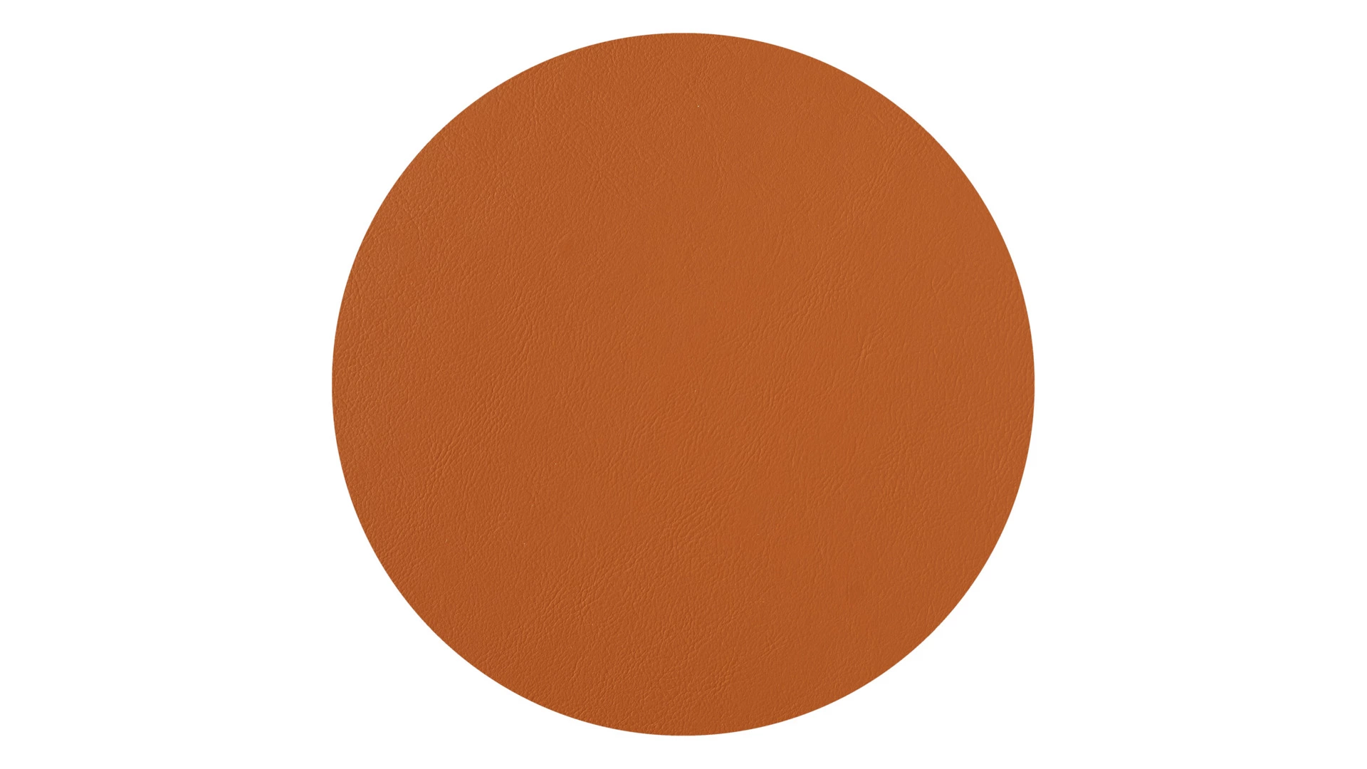 Плейсмат круглый ADJ 40 см, кожа натуральная, бордо, коньяк