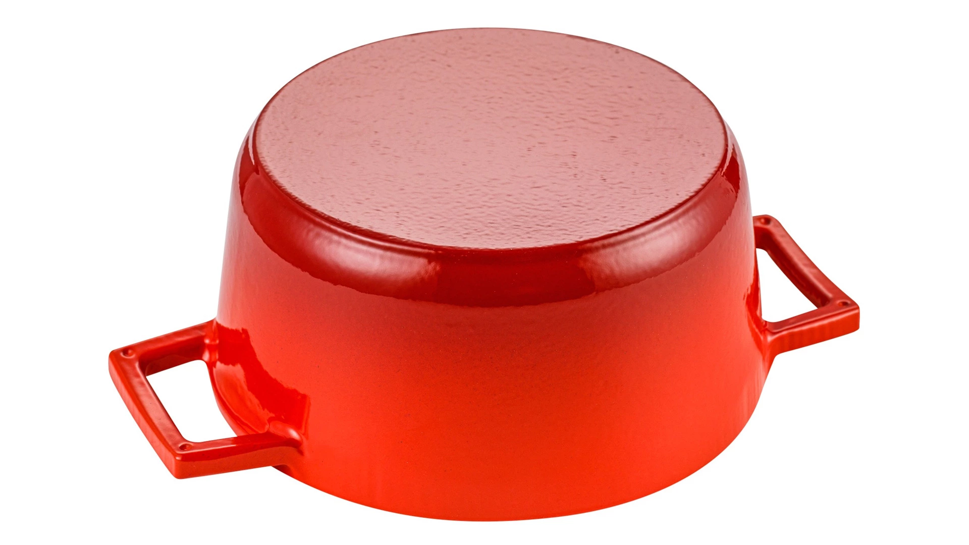 Кастрюля с крышкой LAVA d20 см, 2,8 л, чугун, красная