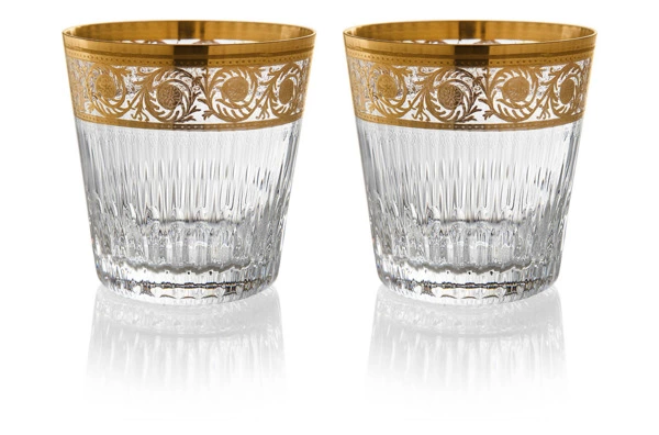 Набор стаканов для виски Saint-Louis Цветок чертополоха 380 мл, 2 шт