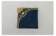 Салфетка сервировочная Венизное кружево Тимофей 40х40 см, лен, синий