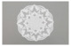 Салфетка сервировочная Венизное кружево Ангел d40 см, лен, белый