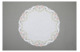 Салфетка сервировочная Венизное кружево Фаберже d50 см, лен, белый