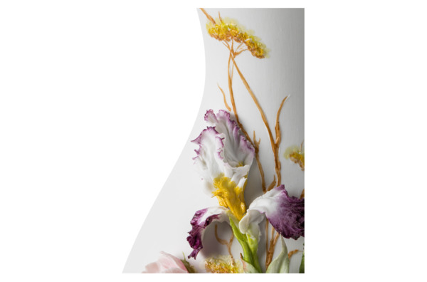 Ваза Delta-X Грация Полевые цветы 41 см, фарфор