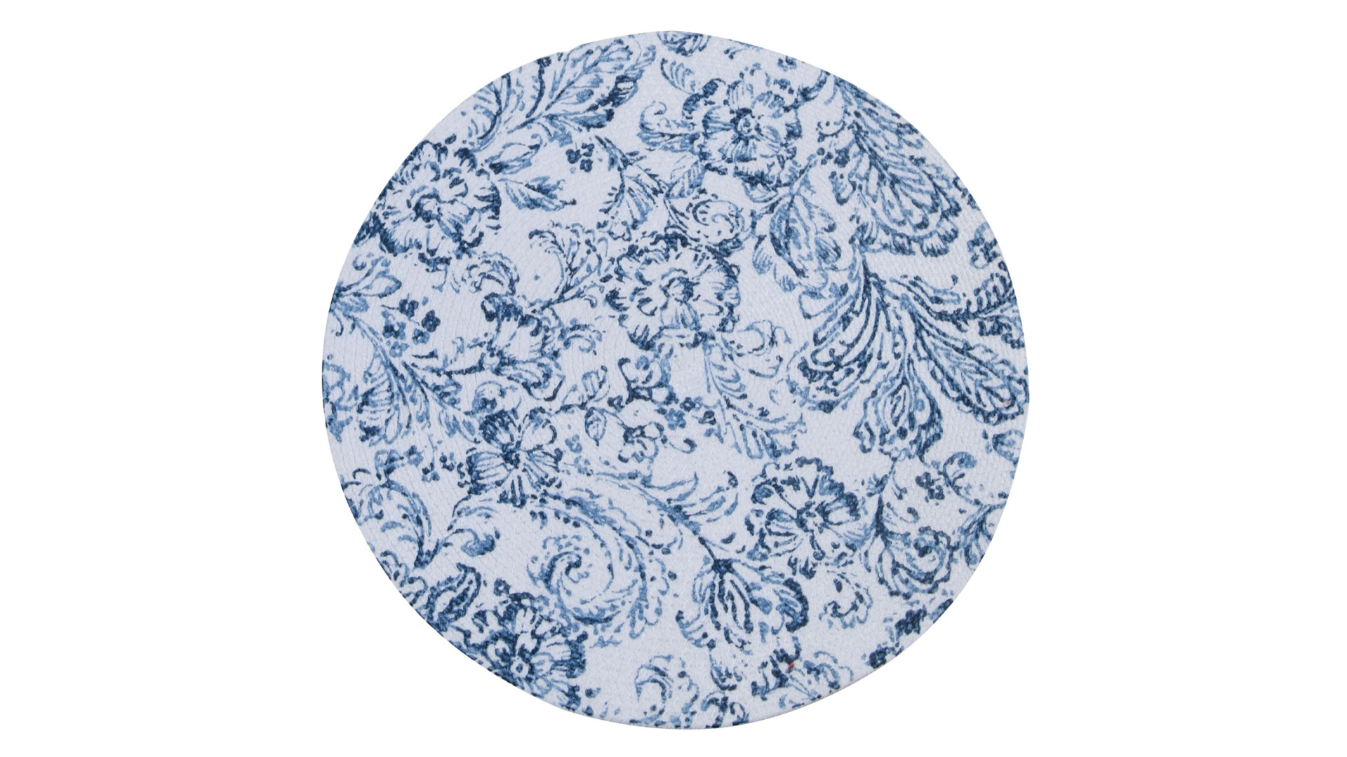 Салфетка подстановочная круглая Kay Dee Designs Богемный синий 37 см, плетеная, хлопок