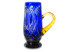 Кружка для пива ГХЗ Банзай 750 мл, хрусталь, янтарно-синяя