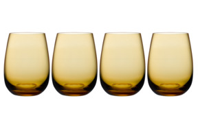 Набор стаканов для воды Nude Glass Цвет 440 мл, янтарь, 4 шт, хрусталь