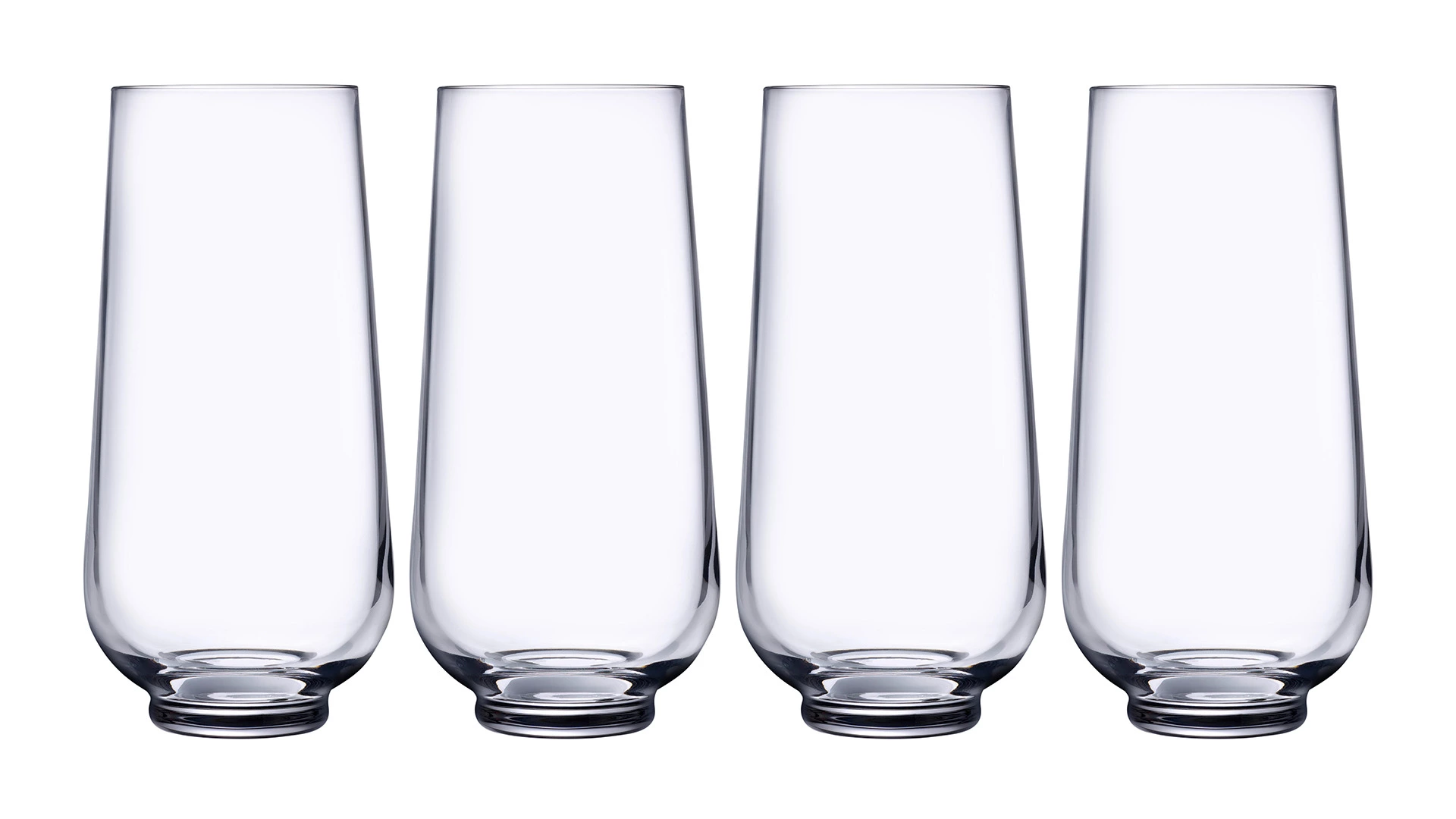 Набор стаканов хайбол Nude Glass Хепберн 425 мл, 4 шт, стекло хрустальное