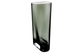 Ваза Nude Glass Инка 35 см, серая, хрусталь