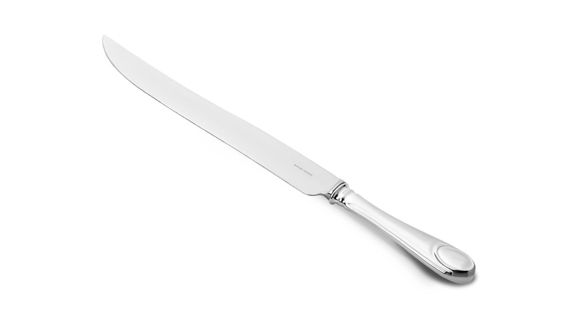 Нож для мясных блюд Русские самоцветы 115,22 г, серебро 925