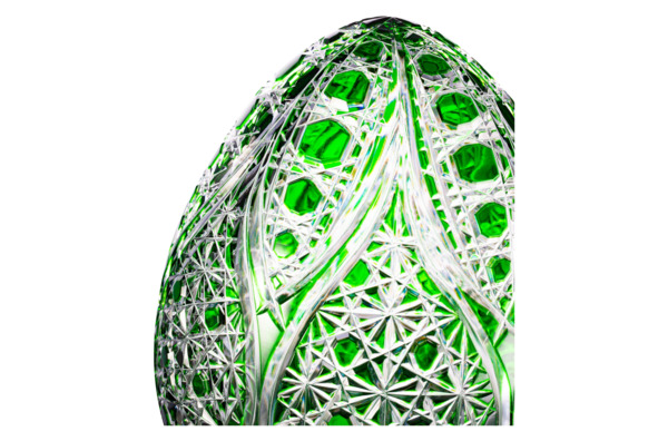 Фигурка ГХЗ Яйцо 30,4 см, хрусталь, зеленый