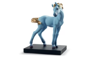 Фигурка Lladro Синяя лошадь 20х23 см, фарфор