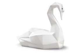 Фигурка Lladro Лебедь оригами 14х12 см, фарфор