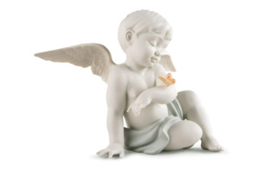 Фигурка Lladro Ангел и бабочка 20х26 см, фарфор