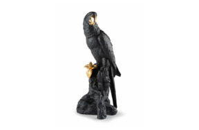 Фигурка Lladro Попугай Макао 22х45 см, черная