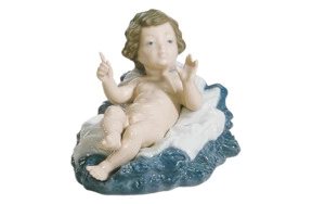 Фигурка Lladro Младенец Иисус 12х9 см, фарфор