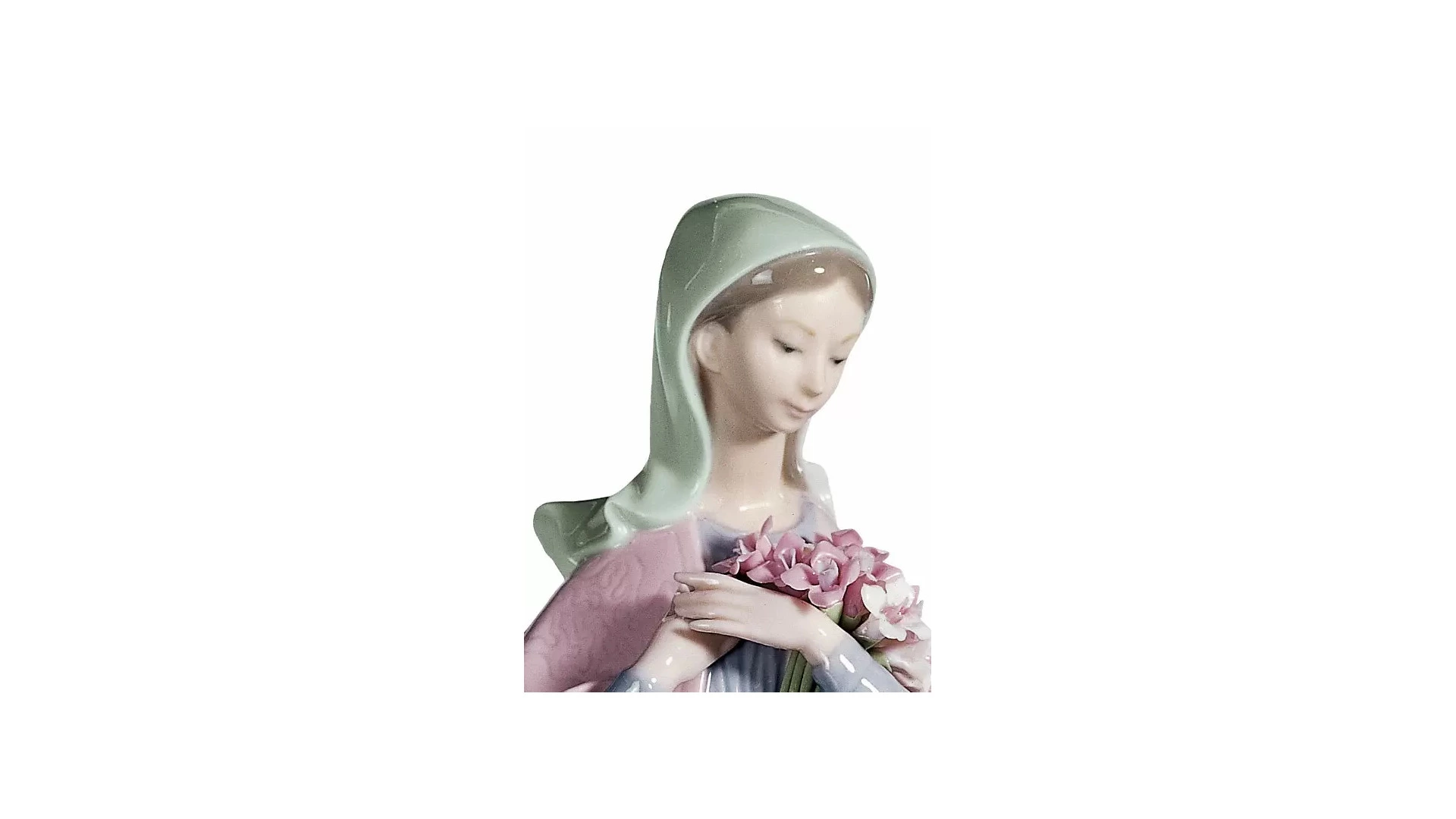 Фигурка Lladro Мадонна с цветами 11х32 см, фарфор