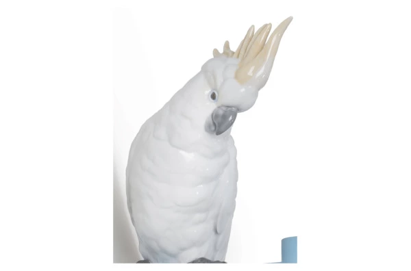 Крючок настенный декоративный Lladro Попугай 15х17 см, фарфор