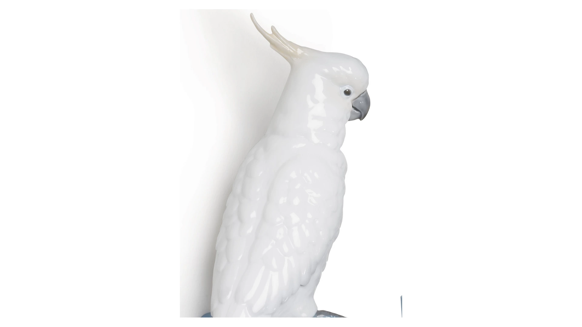 Крючок настенный декоративный Lladro Попугай 15х19 см, фарфор
