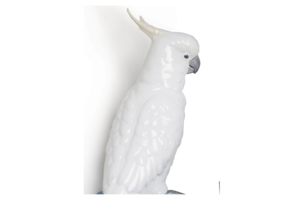 Крючок настенный декоративный Lladro Попугай 15х19 см, фарфор