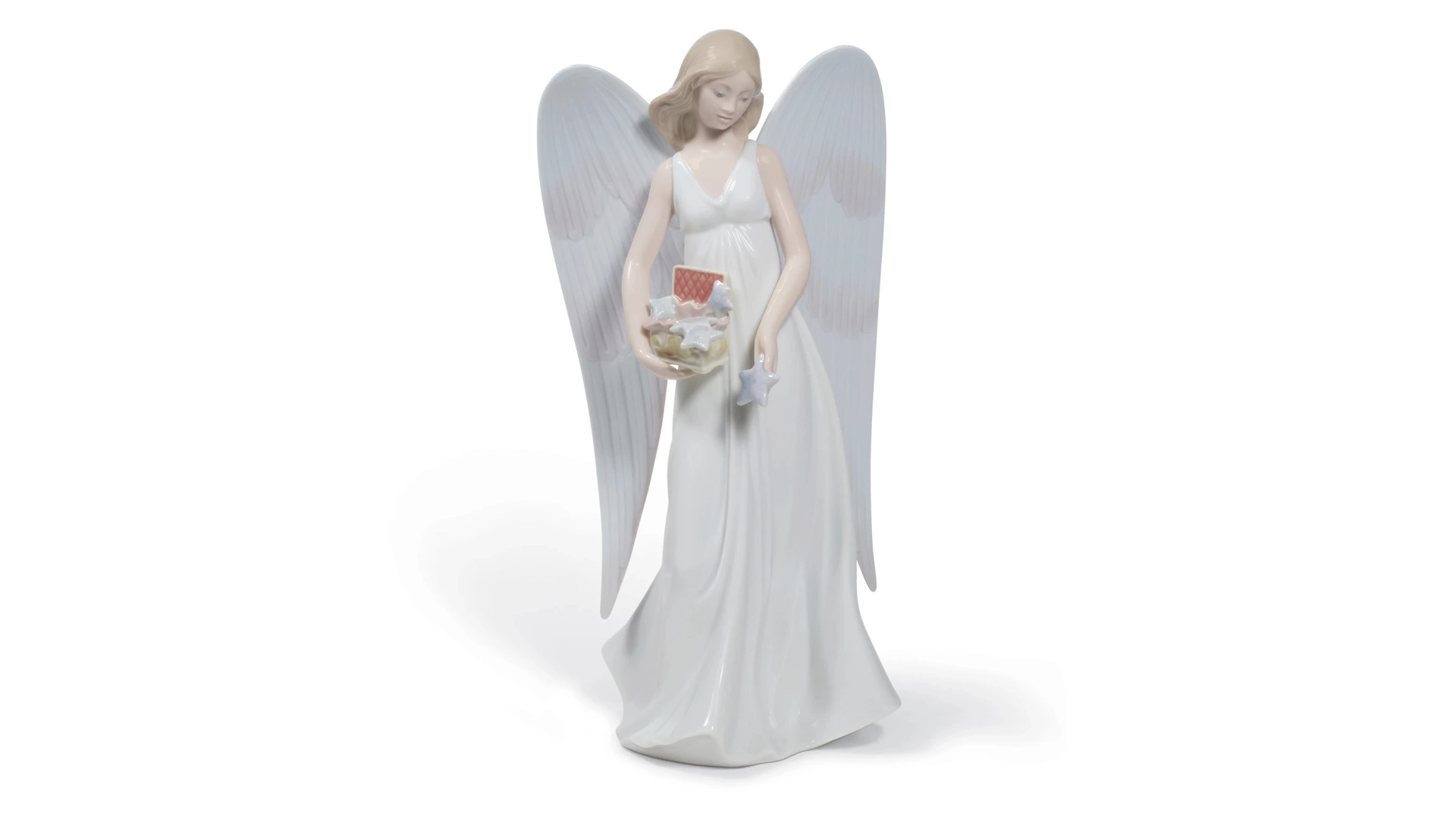 Фигурка верхушка для ели Lladro Снежный ангел 11х22 см, фарфор