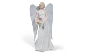Фигурка верхушка для ели Lladro Снежный ангел 11х22 см, фарфор