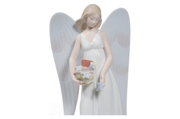 Фигурка верхушка для ели Lladro Снежный ангел 11х22 см, фарфор
