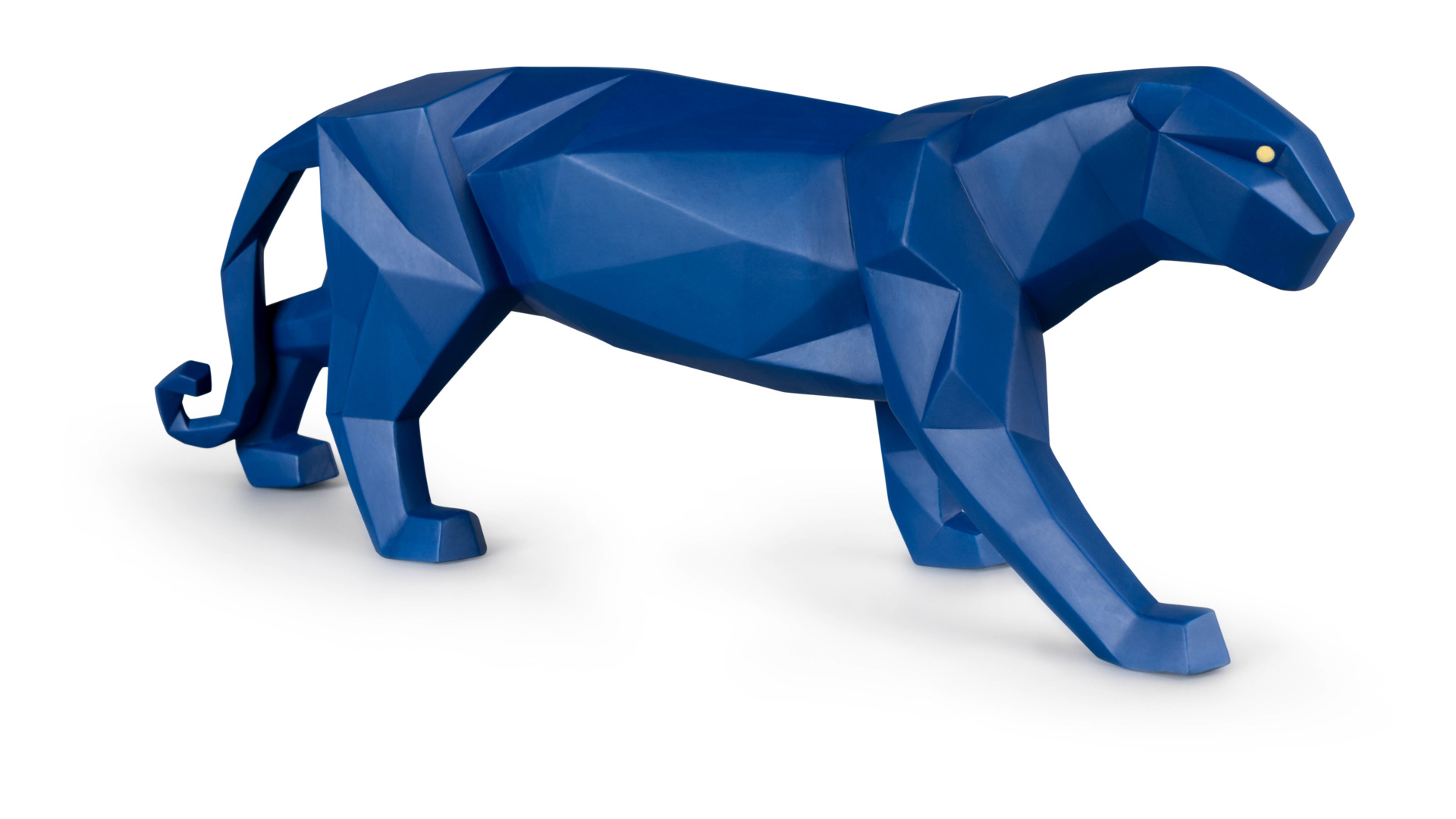 Фигурка Lladro Пантера оригами 50х19 см, фарфор, синяя
