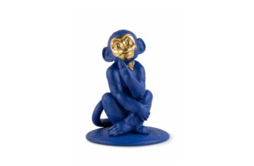 Фигурка Lladro Синяя обезьянка 17х23 см, фарфор