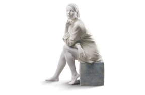 Фигурка Lladro В своих мыслях 17х37 см, фарфор