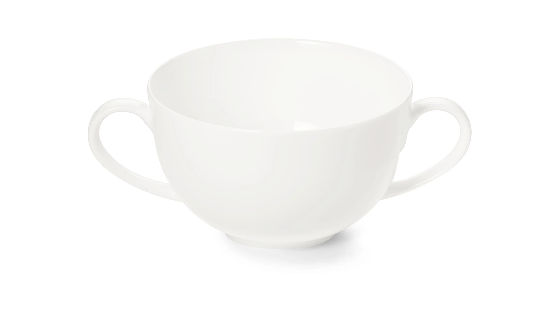 Чашка суповая с блюдцем Dibbern Белый декор 320 мл