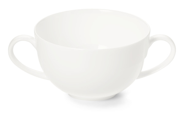 Чашка суповая с блюдцем Dibbern Белый декор 320 мл