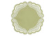 Плейсмат Truffle Bee Oyster d43 см, лен, светло-зеленый, белый