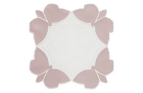 Плейсмат Truffle Bee Butterfly linen 43х43 см, 85% лен, 10% хлопок, 5% шелк, светло-розовый, белый