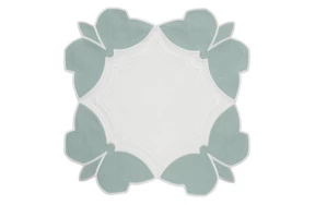 Плейсмат Truffle Bee Butterfly linen 43х43 см, 85% лен, 10% хлопок, 5% шелк, тиффани, белый