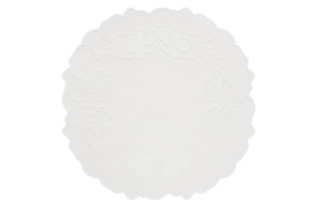 Плейсмат Truffle Bee Amalfi d43 см, 70% лен, 21% хлопок, 9% шелк, белый