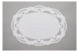 Салфетка для стола Венизное кружево Ангел 30х40 см, лен, белый