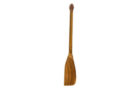 Лопатка деревянная с медной накладкой узкая Кольчугинский мельхиор Малина 31 см, дуб, медь