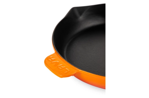 Сковорода LAVA d28 см, 2,3 л, чугун, оранжевая
